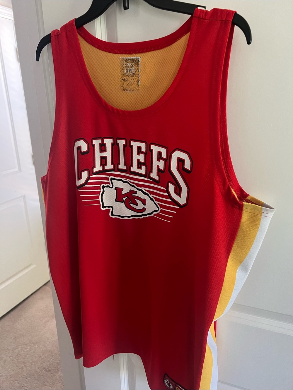 Kansas City Chiefs Red Football Tank Top